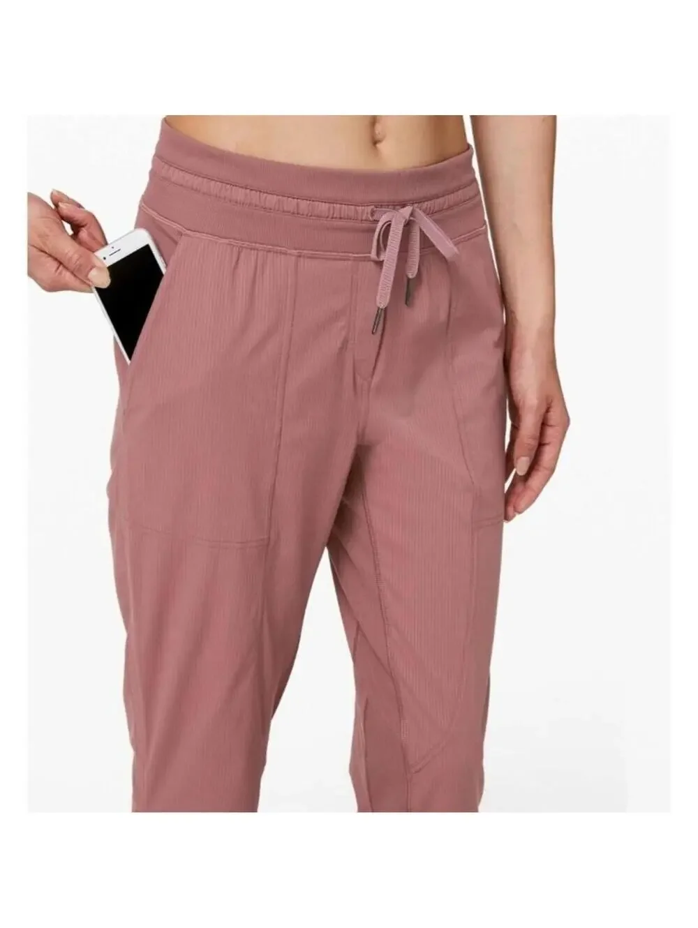 Lululemon Women's Dance Studio Crop Pants Red Dust 2 Yoga